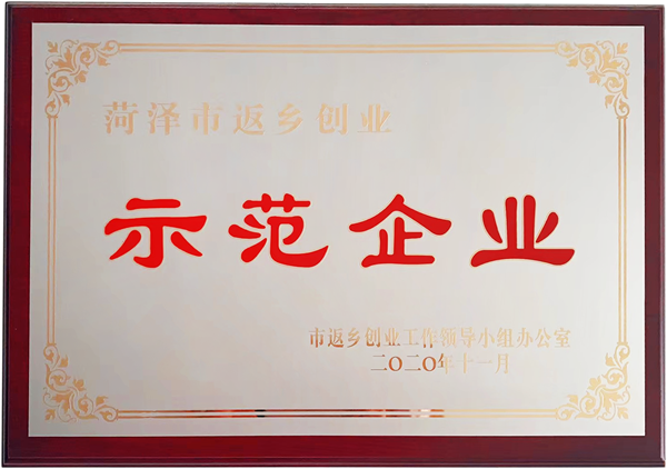 菏澤市返鄉創業示范企業